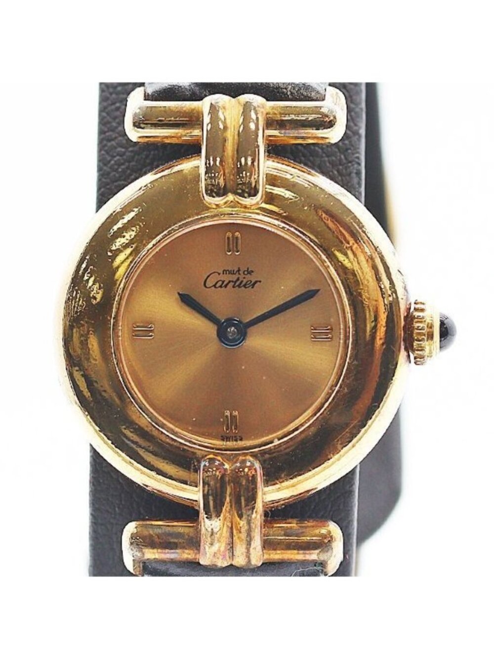 Cartier Must Colisee Gold Dial Watch